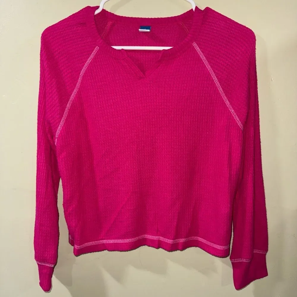 Old Navy size large 10/12 pink long sleeve shirt